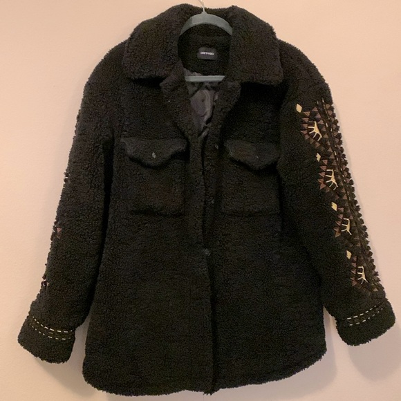 Free People x Driftwood Sheeba embroidered Sherpa jacket - Picture 3 of 16